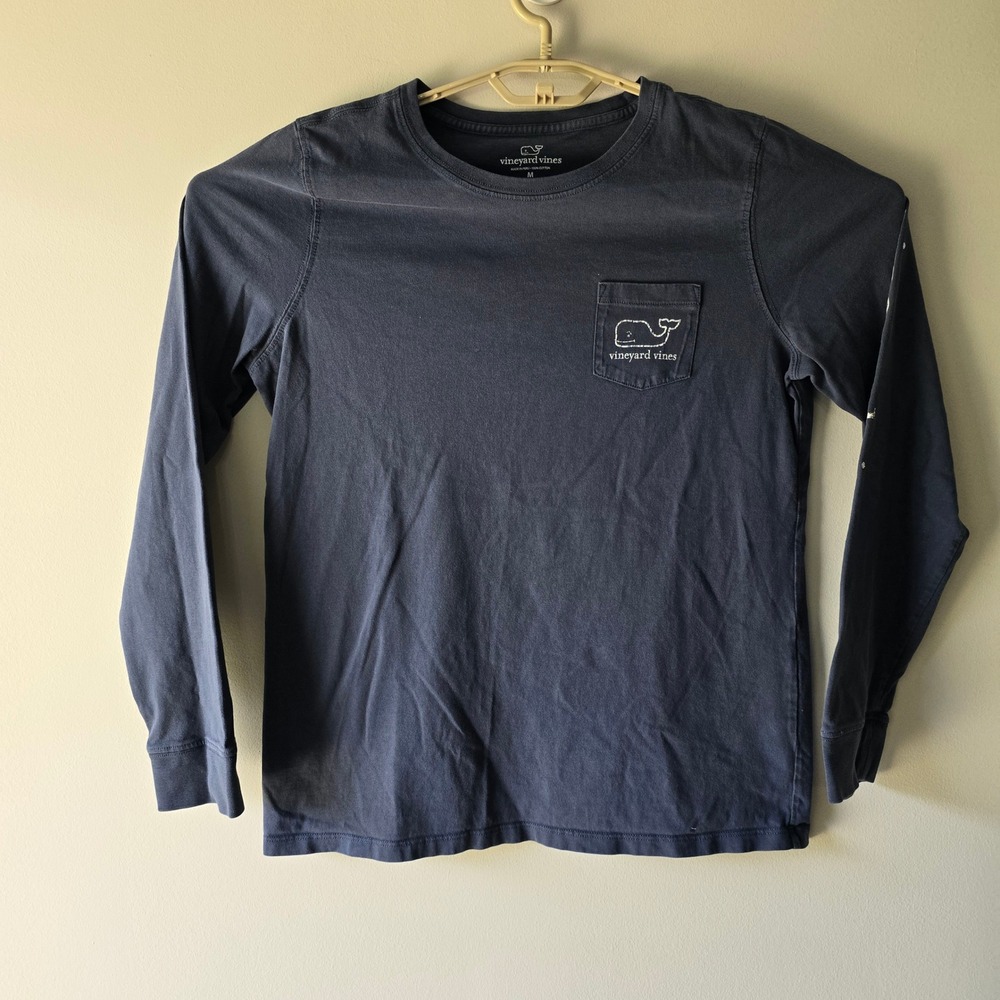 Vineyard Vines Long Sleeve‎ Whale Graphic Tee Shirt Casual Top Size M